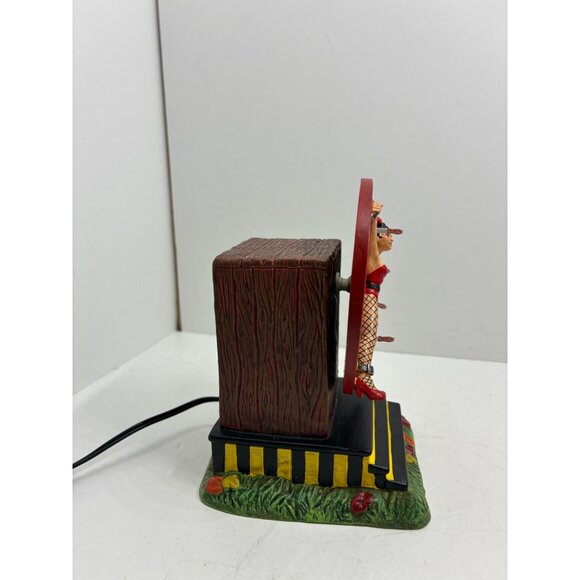 Dept 56 Halloween Magician & Target Lady Electric Animated Display Figurine Set - Picture 6 of 12